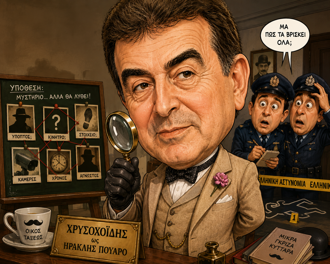 Ο Ηρακλής Πουαρό – Χρυσοχοΐδης σκαλίζει τη θράκα της… τρομο-υστερίας
